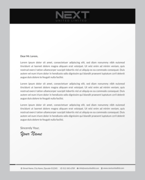 Letterhead Design by Infinitive Technology for this project | Design: #21124749