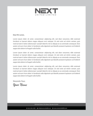 Letterhead Design by Infinitive Technology for this project | Design: #21124750