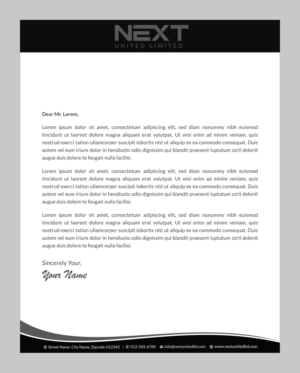 Letterhead Design by Infinitive Technology for this project | Design: #21124751