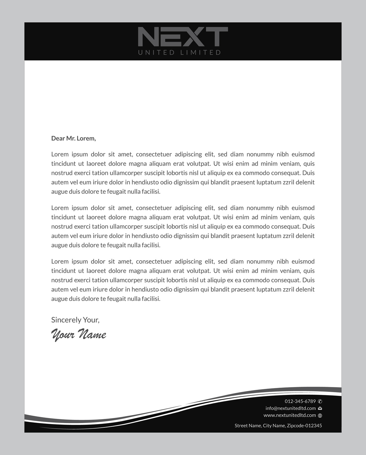 Letterhead Design by Infinitive Technology for this project | Design #21124759