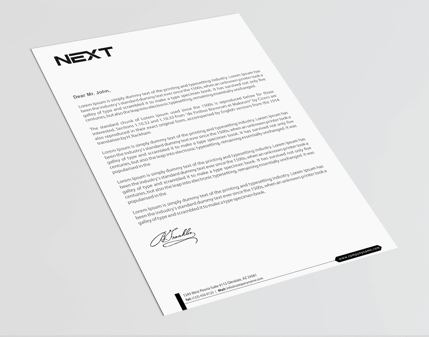 Letterhead Design by Infinitive Technology for this project | Design #21141010