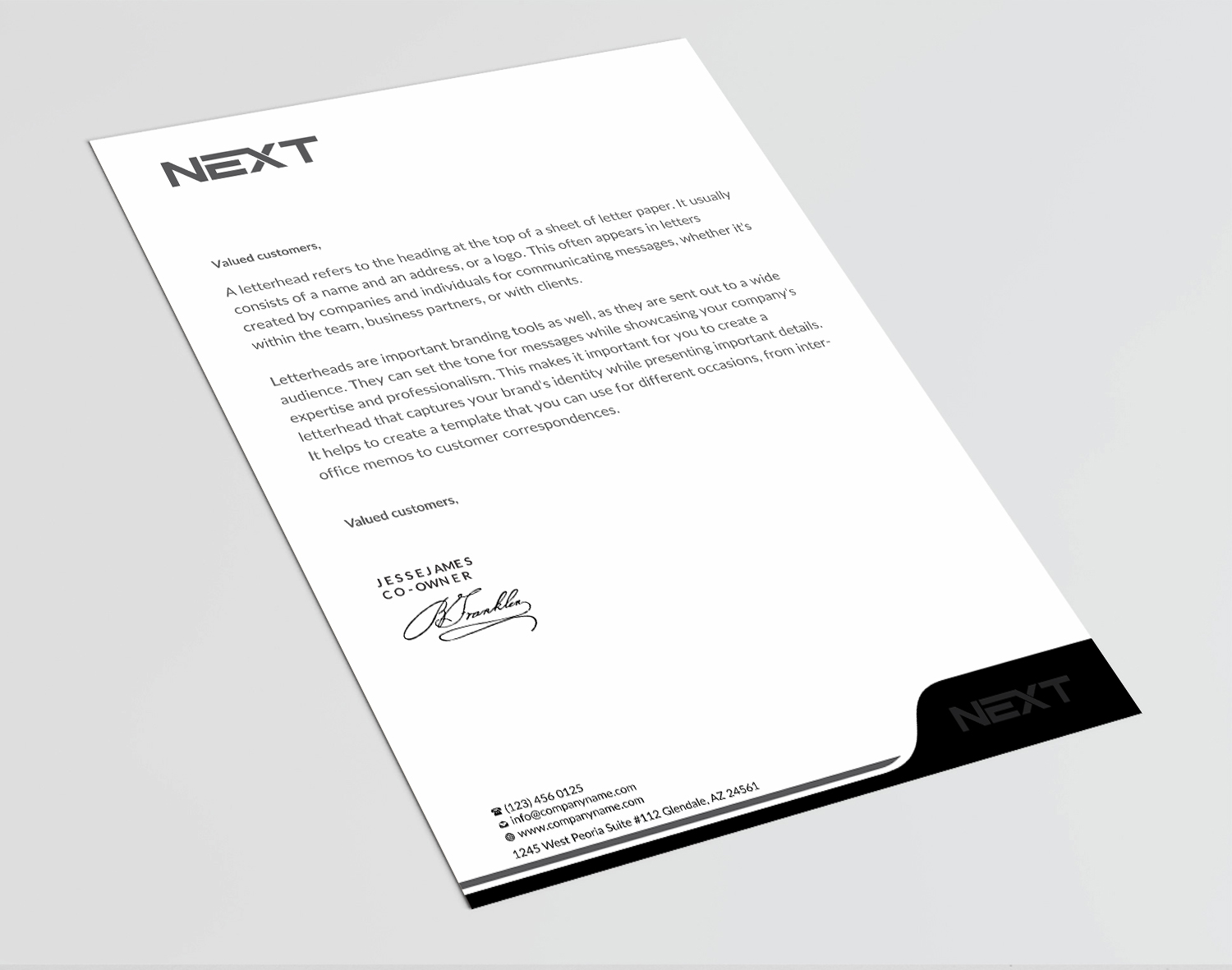 Letterhead Design by Infinitive Technology for this project | Design #21141011
