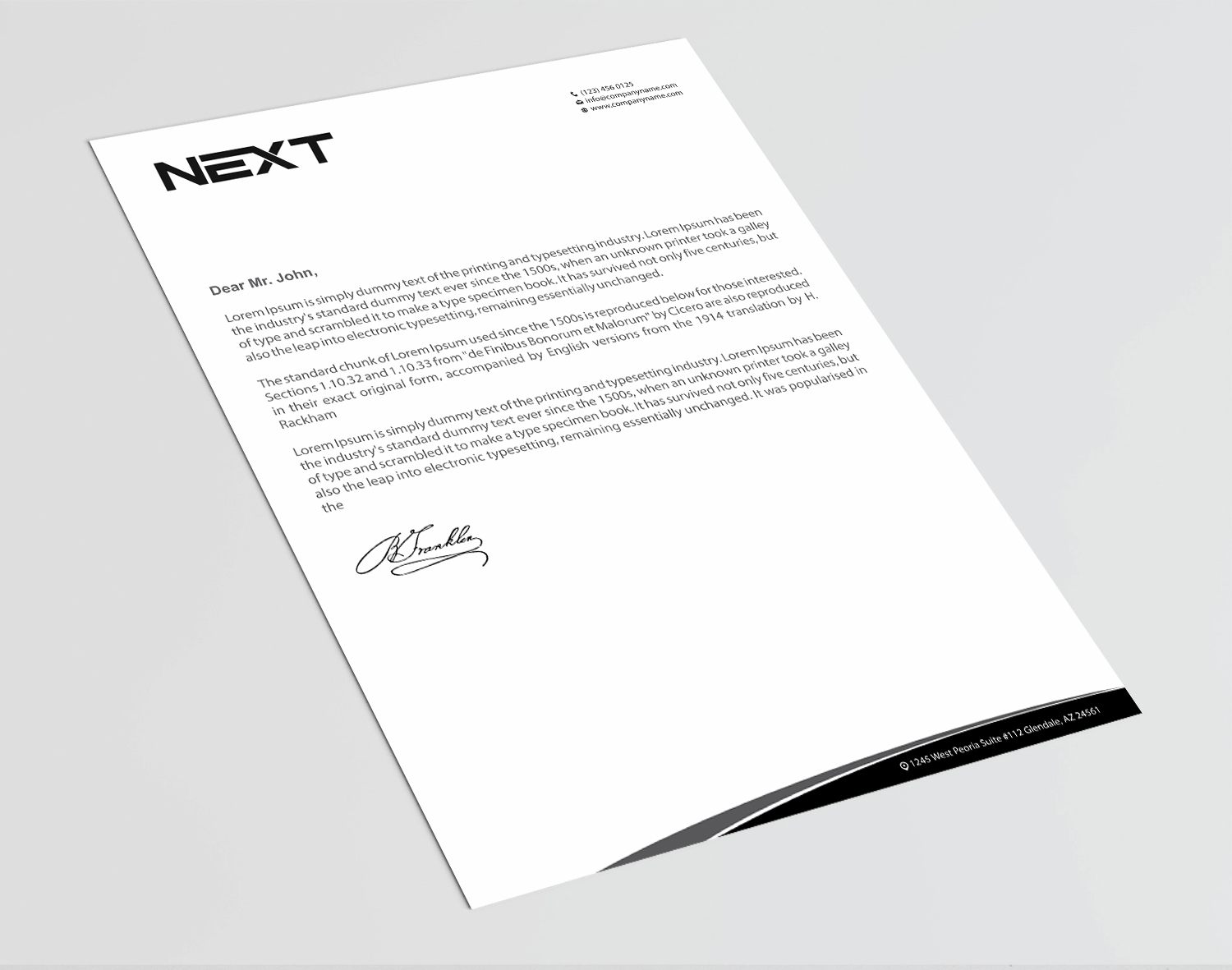 Letterhead Design by Infinitive Technology for this project | Design #21141025