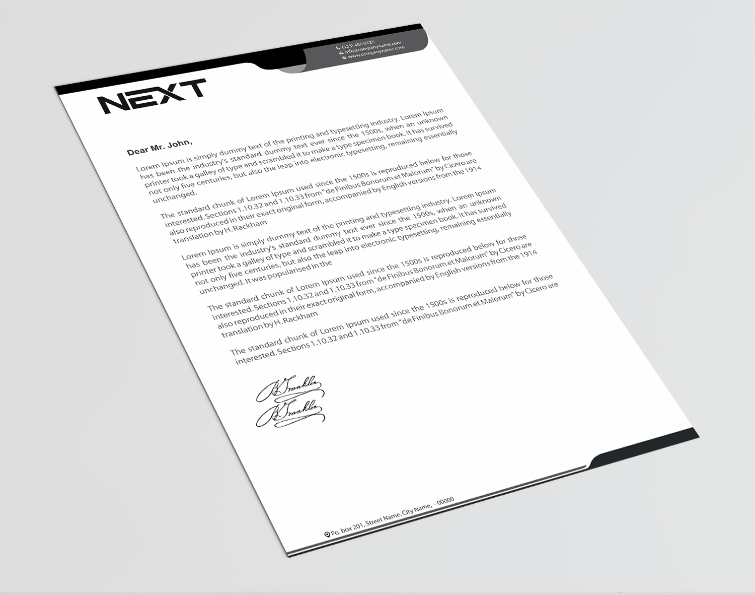 Letterhead Design by Infinitive Technology for this project | Design #21141029