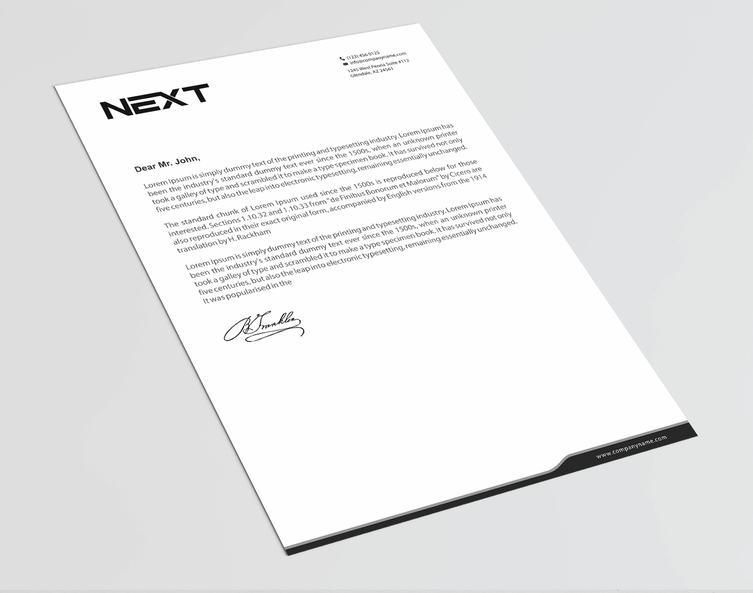 Letterhead Design by Infinitive Technology for this project | Design #21141048
