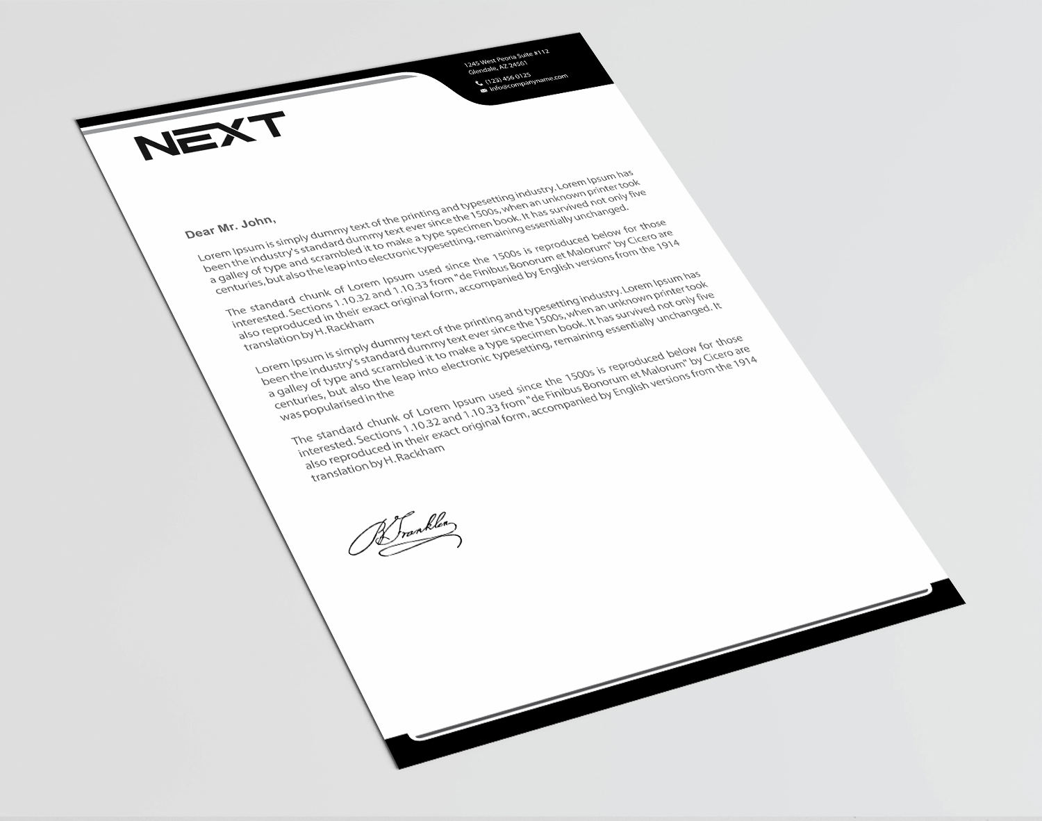 Letterhead Design by Infinitive Technology for this project | Design #21141050