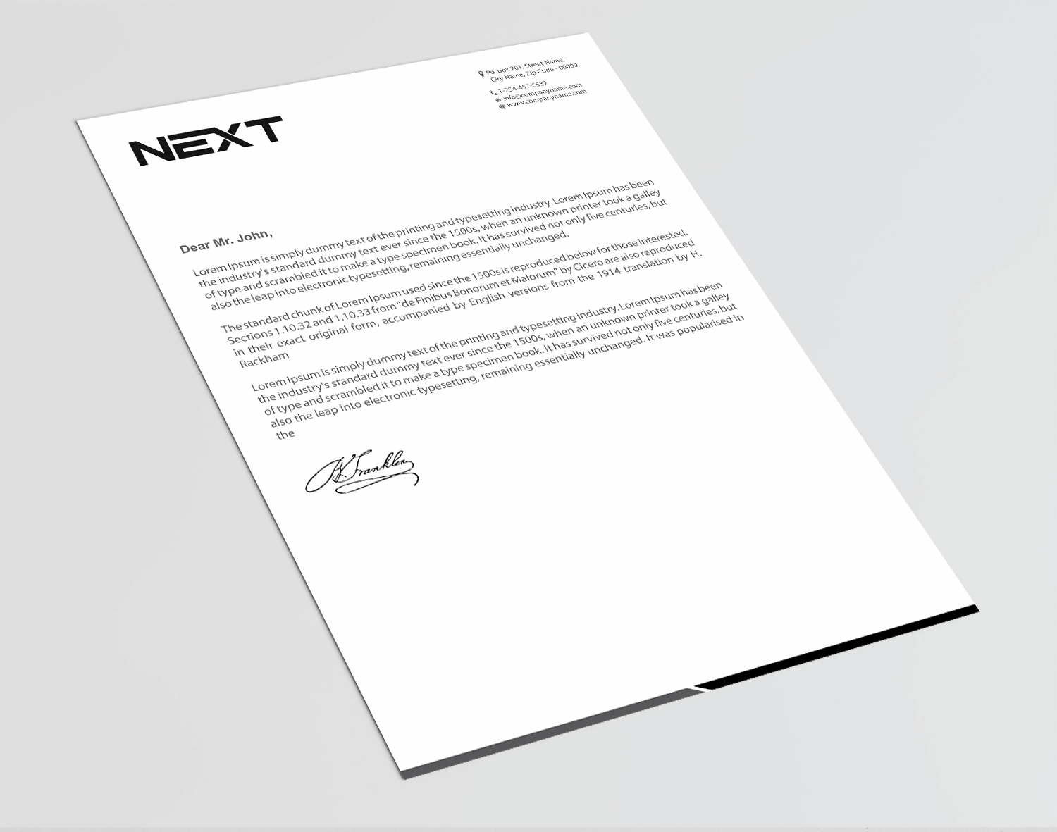 Letterhead Design by Infinitive Technology for this project | Design #21141058