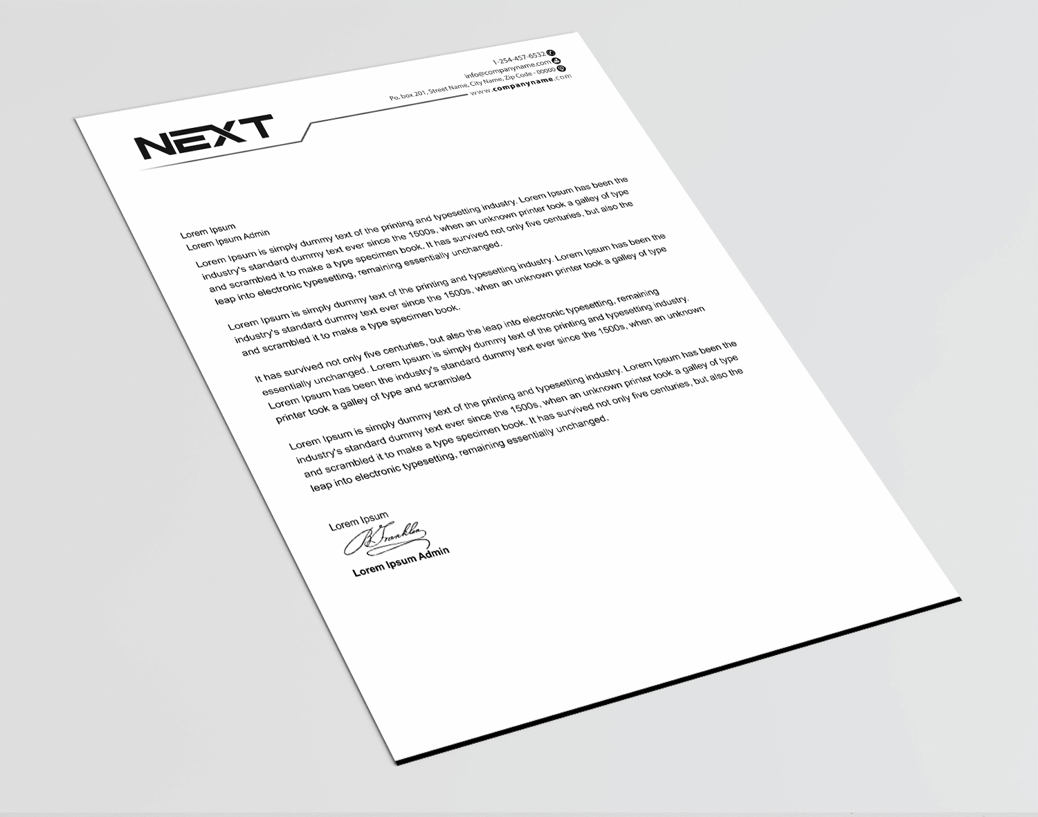 Letterhead Design by Infinitive Technology for this project | Design #21141061
