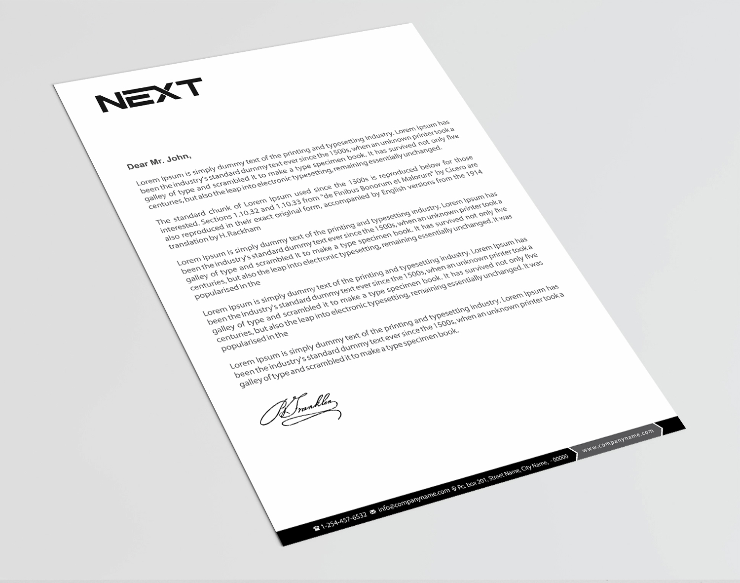 Letterhead Design by Infinitive Technology for this project | Design #21141062