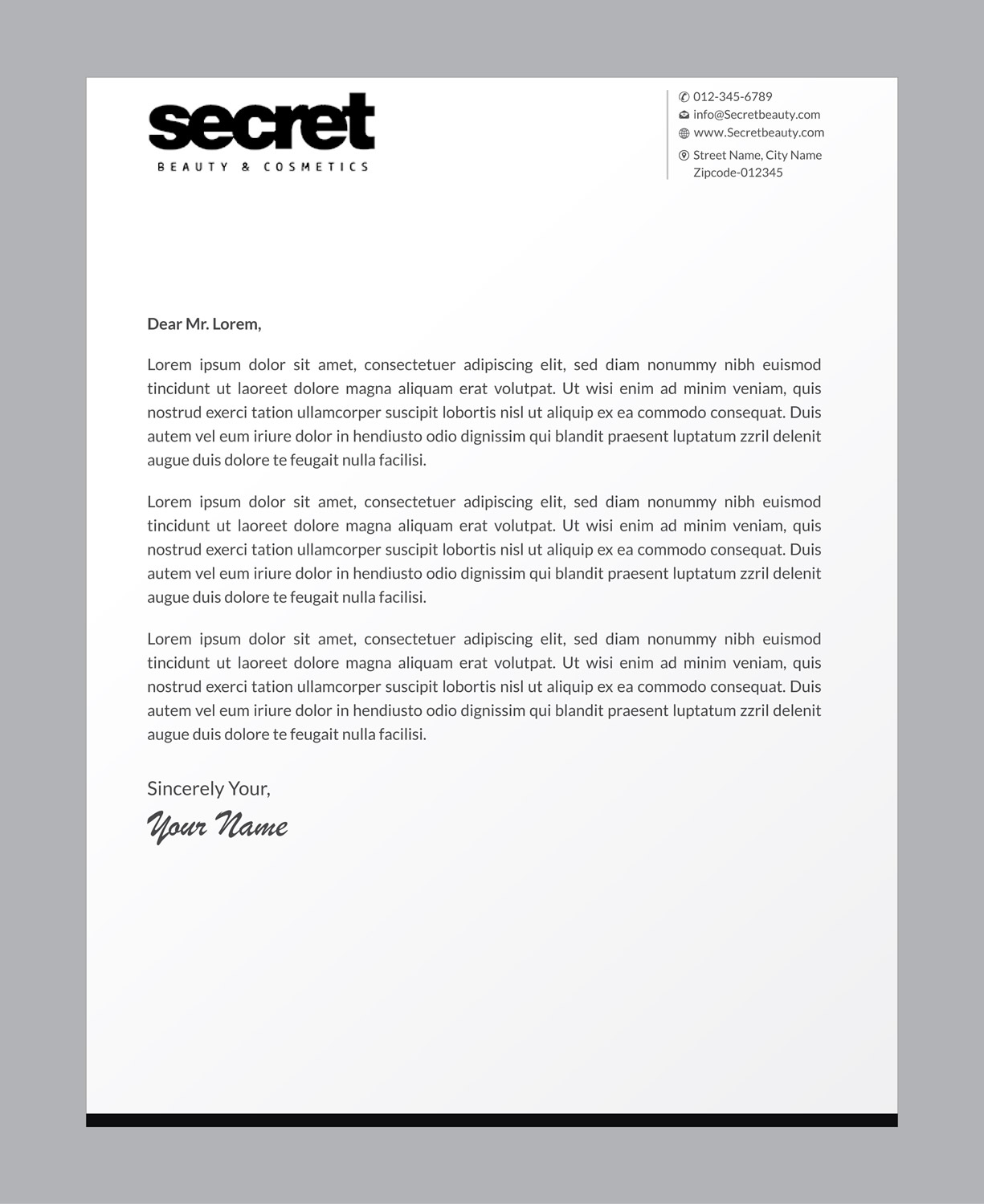 Letterhead Design by Infinitive Technology for this project | Design #21092282