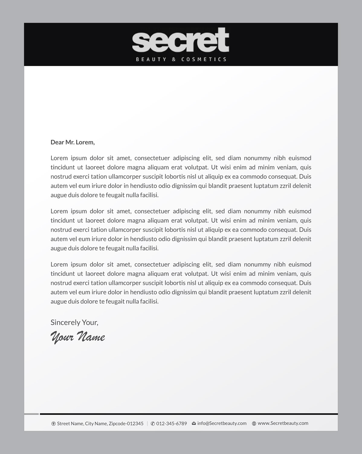 Letterhead Design by Infinitive Technology for this project | Design #21092292
