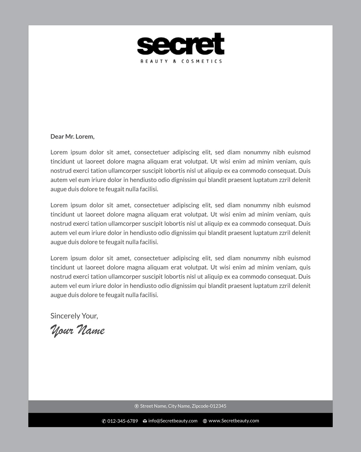 Letterhead Design by Infinitive Technology for this project | Design #21092293