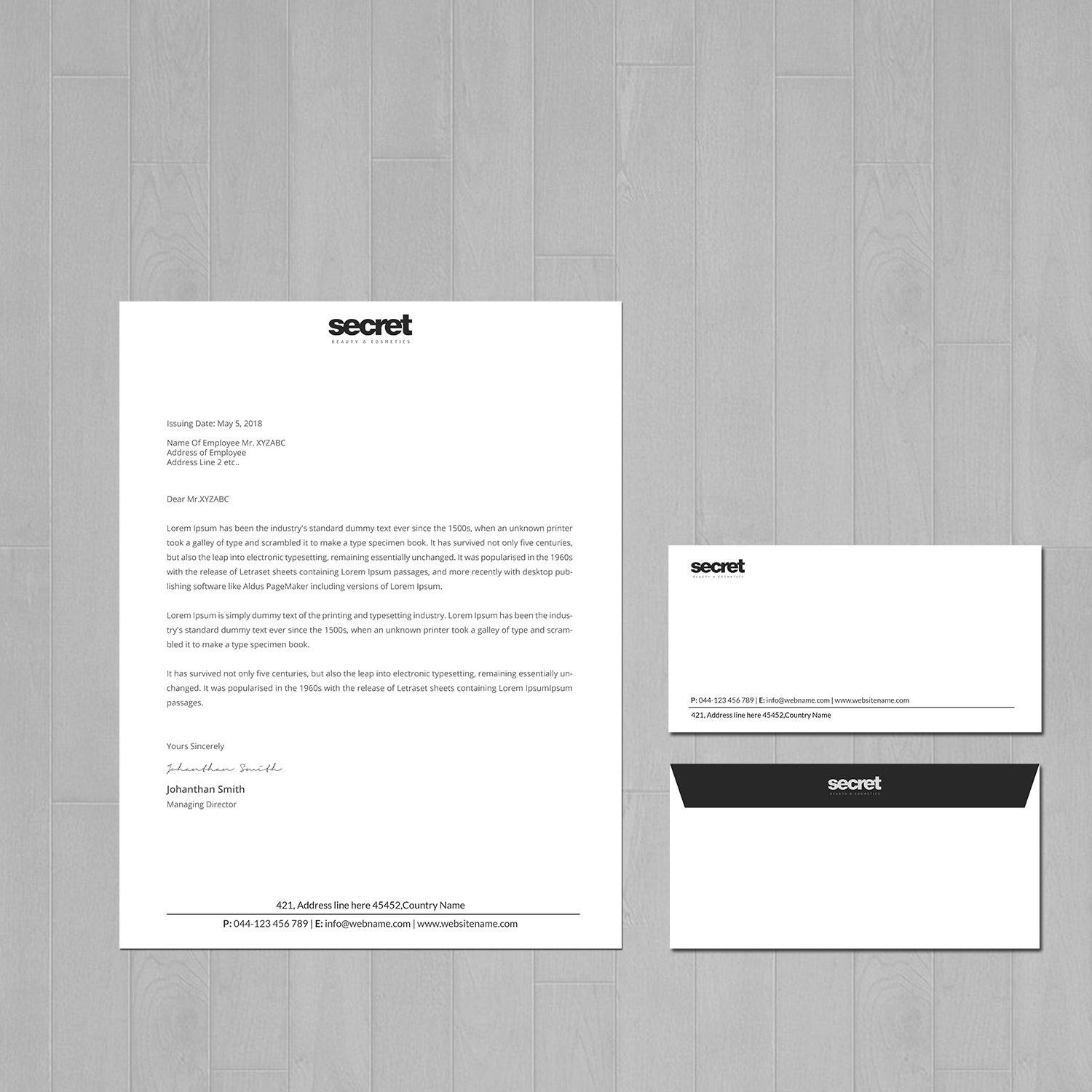 Letterhead Design by Creations Box 2015 for this project | Design #21100332