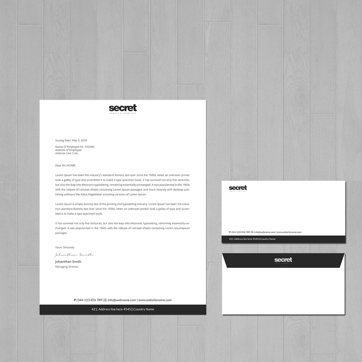 Letterhead Design by Creations Box 2015 for this project | Design #21100333