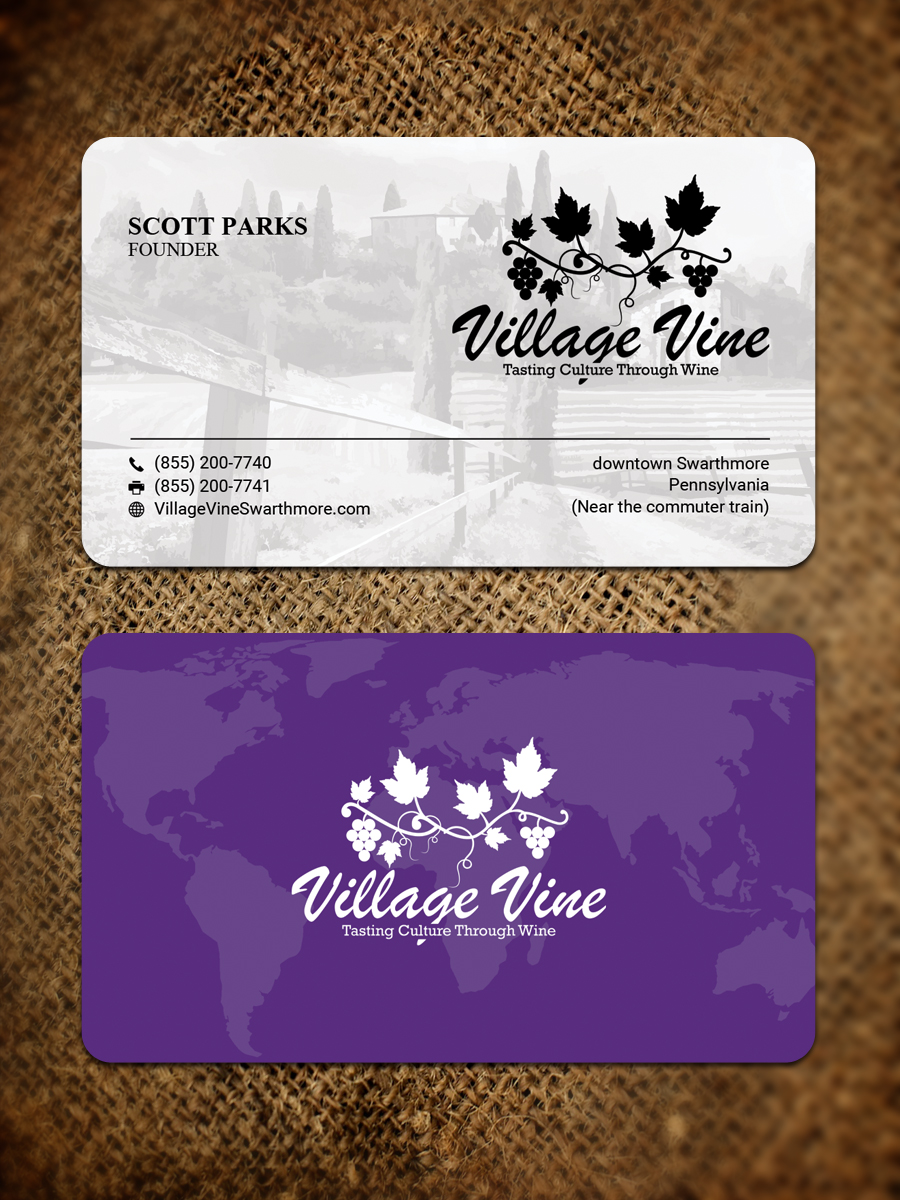 Business Card Design by Sandaruwan for Village Vine | Design #21111962