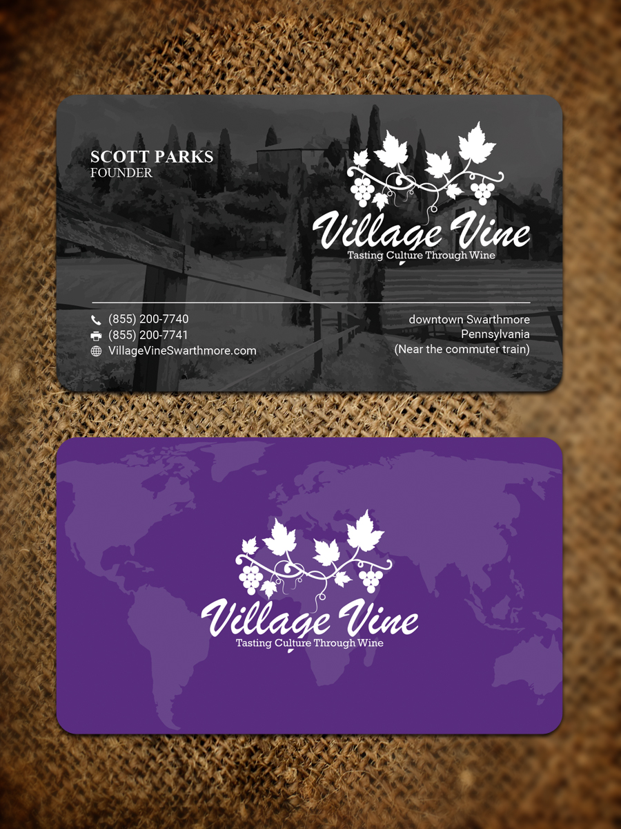 Business Card Design by Sandaruwan for Village Vine | Design #21111965