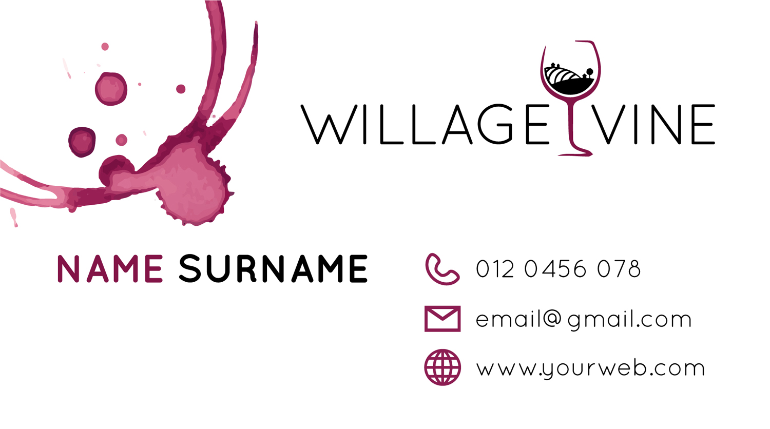 Business Card Design by David for Village Vine | Design #21093127
