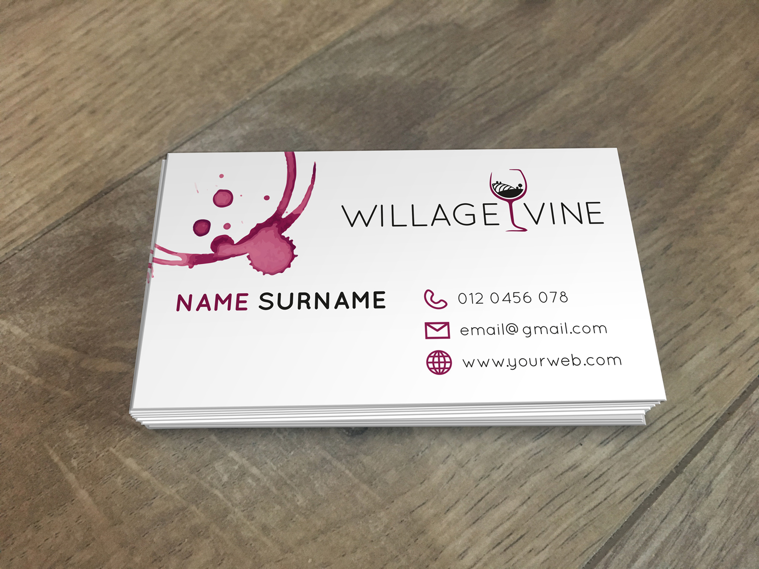 Business Card Design by David for Village Vine | Design #21093129