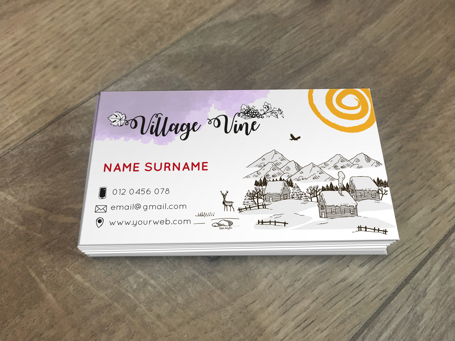 Business Card Design by David for Village Vine | Design #21115120