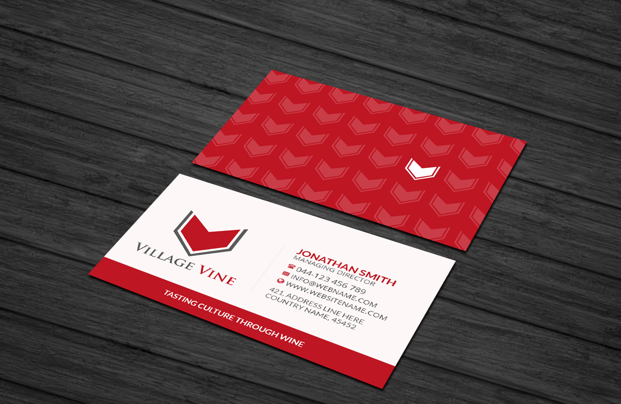 Business Card Design by Creations Box 2015 for Village Vine | Design #21093902