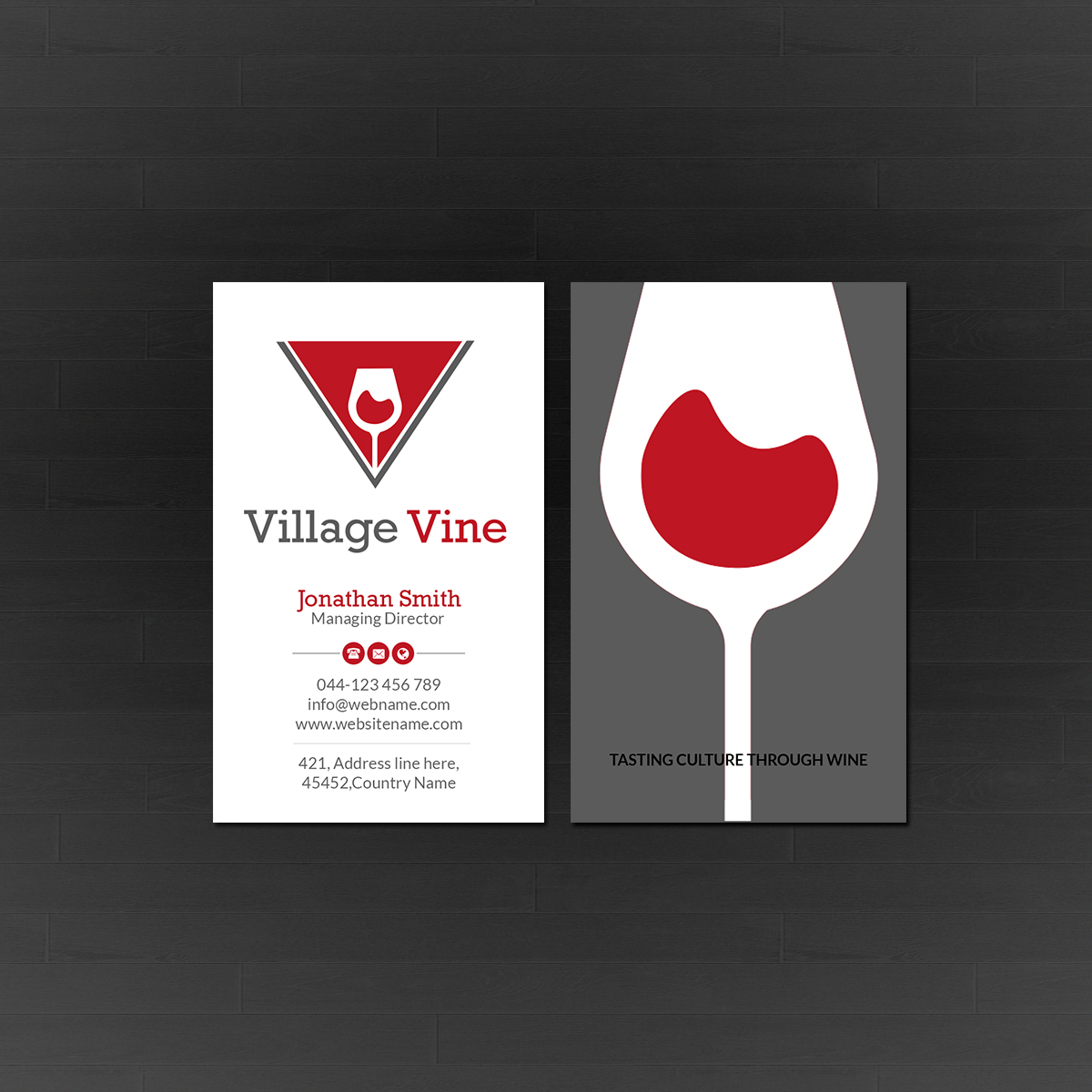 Business Card Design by Creations Box 2015 for Village Vine | Design #21093904