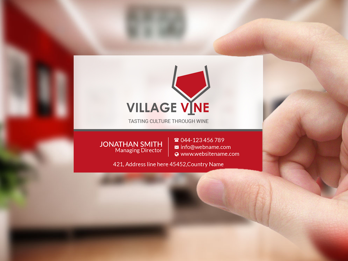 Business Card Design by Creations Box 2015 for Village Vine | Design #21093907