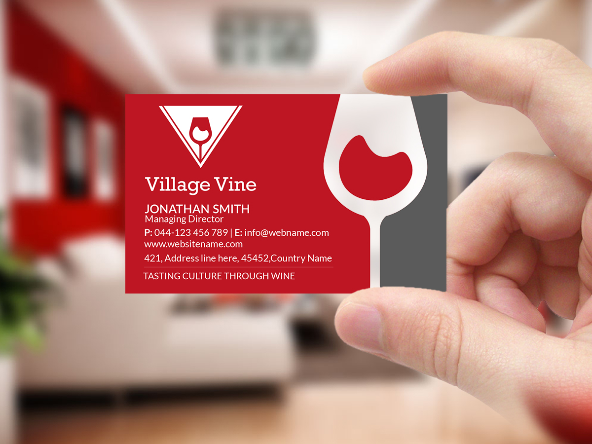 Business Card Design by Creations Box 2015 for Village Vine | Design #21093908