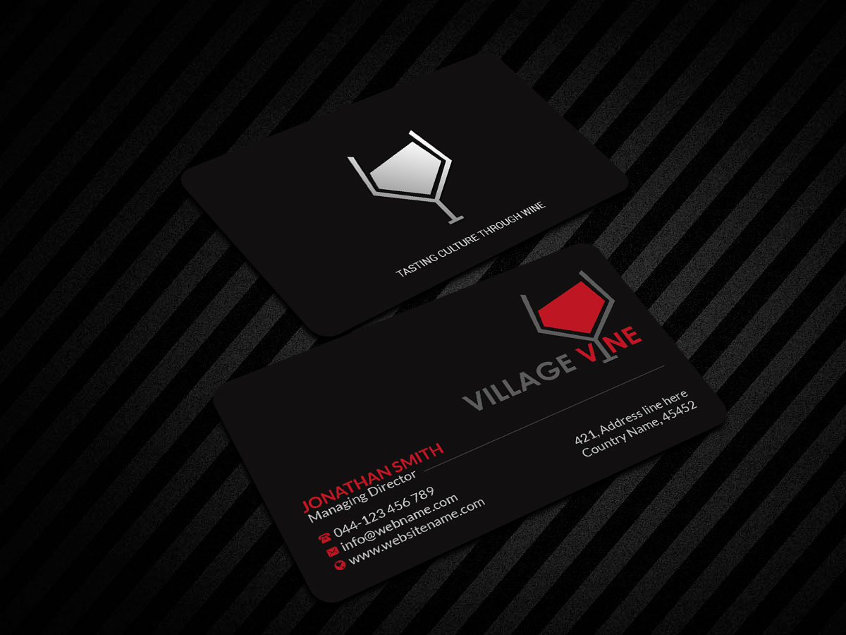 Business Card Design by Creations Box 2015 for Village Vine | Design #21093921