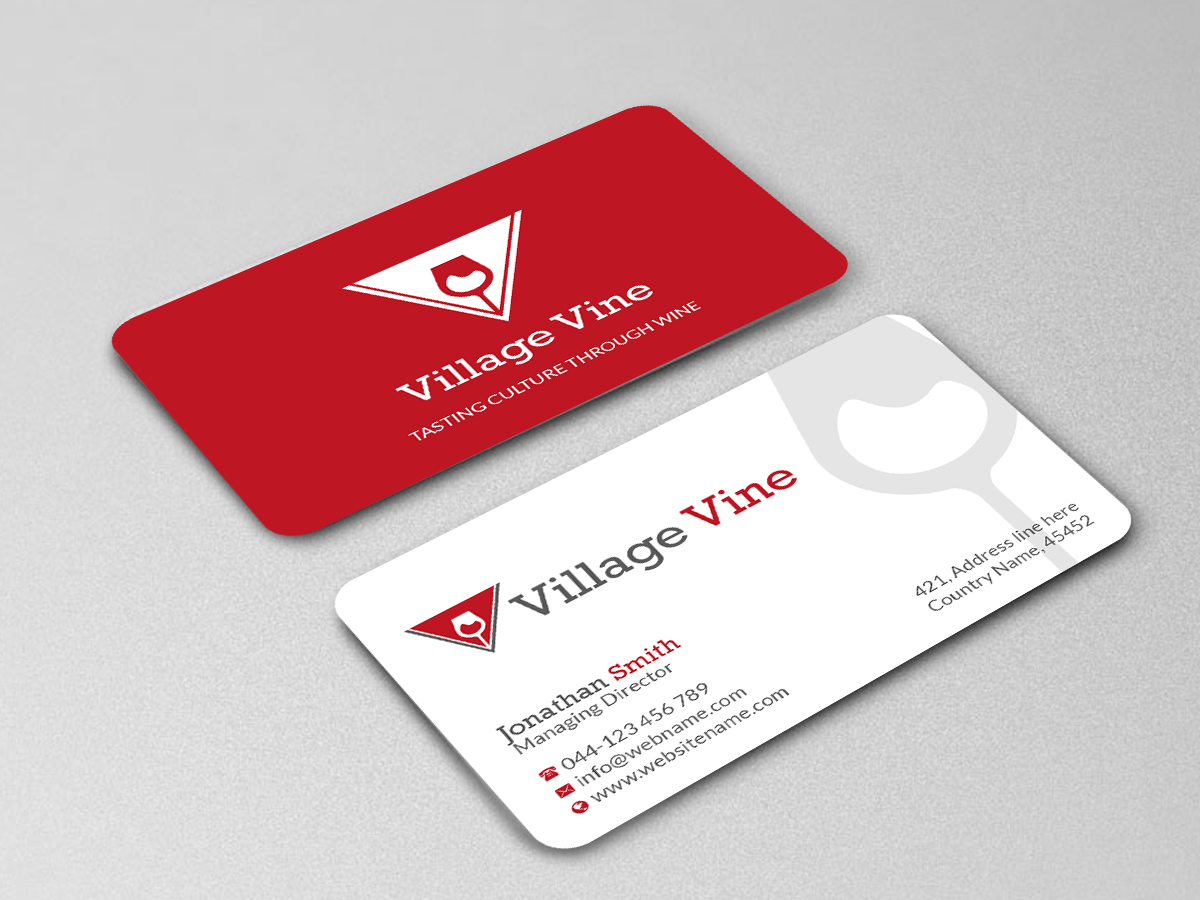 Business Card Design by Creations Box 2015 for Village Vine | Design #21093922
