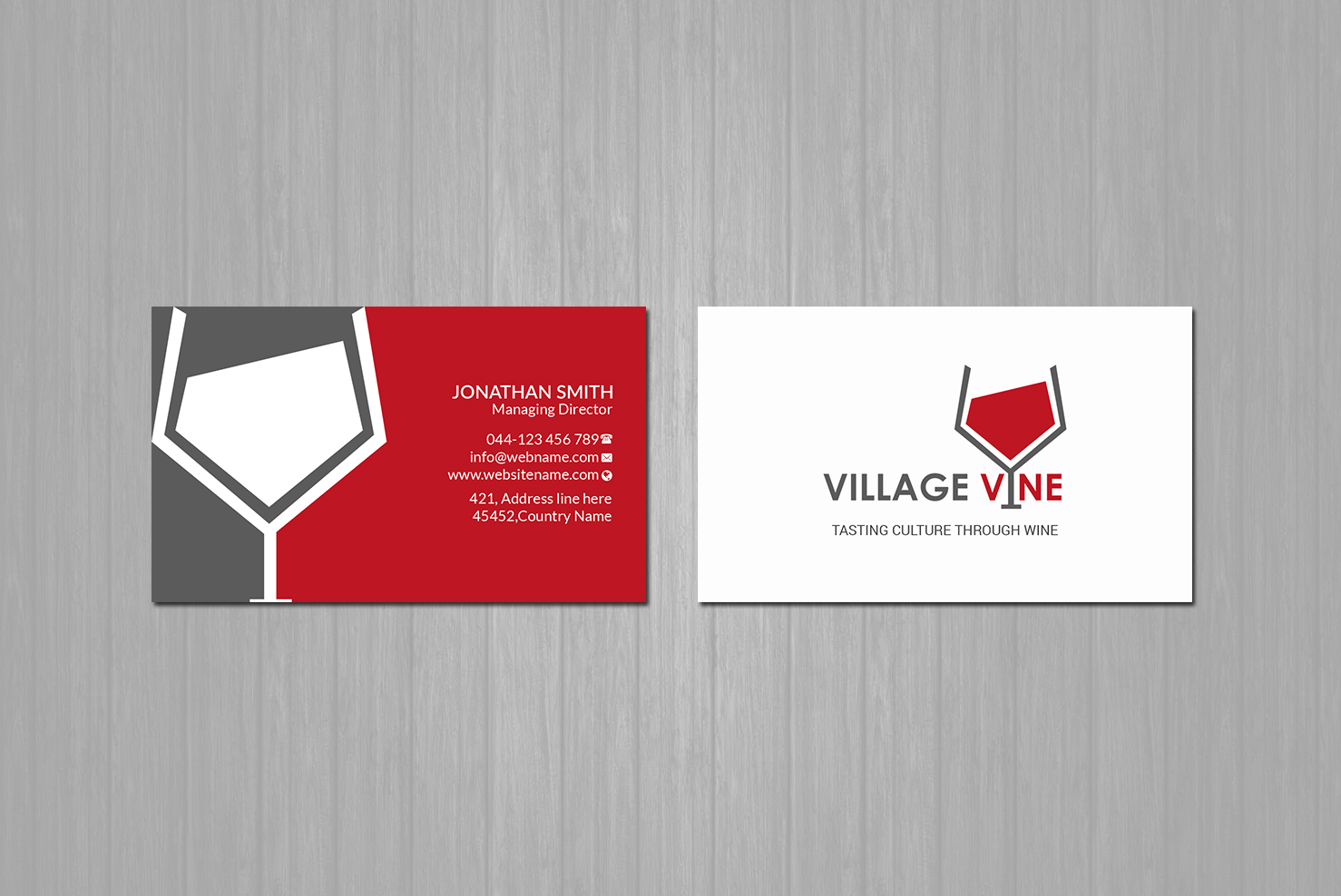Business Card Design by Creations Box 2015 for Village Vine | Design #21094288