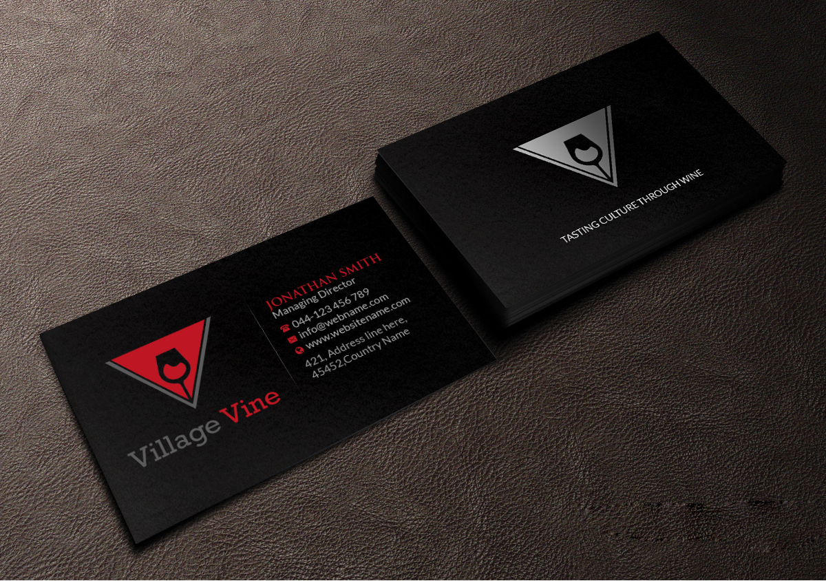 Business Card Design by Creations Box 2015 for Village Vine | Design #21094453