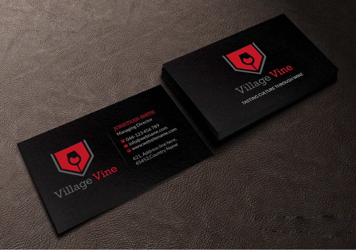 Business Card Design by Creations Box 2015 for Village Vine | Design #21094492