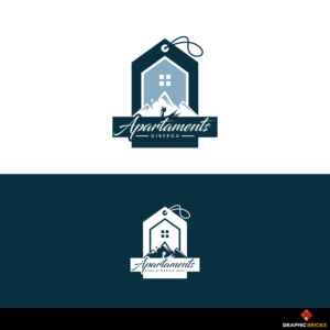 "Apartaments Giberga" is the name of our company and the text would be something like "Andorra Holidays".  | Logo Design by Graphic Bricks