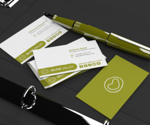 Olive Valley Business Cards For New Startup | Business Card Design by Cheeky Creative