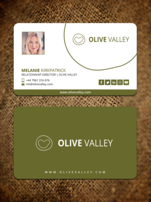 Olive Valley Business Cards For New Startup | Business Card Design by Sandaruwan