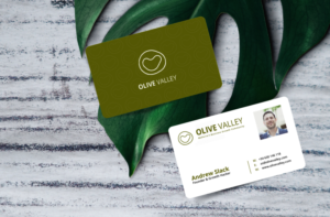 Olive Valley Business Cards For New Startup | Business Card Design by Sarah Mathews