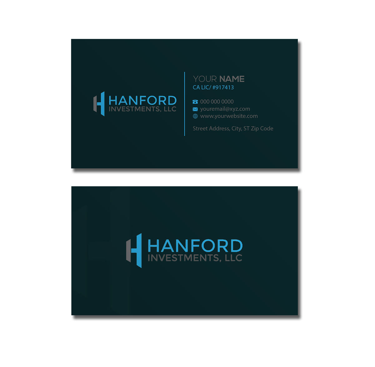 Business Card Design by Riz' for Hanford Investments, LLC | Design #21118143