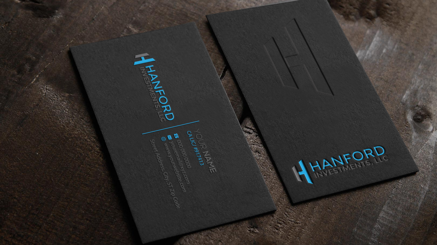 Business Card Design by Riz' for Hanford Investments, LLC | Design #21118423
