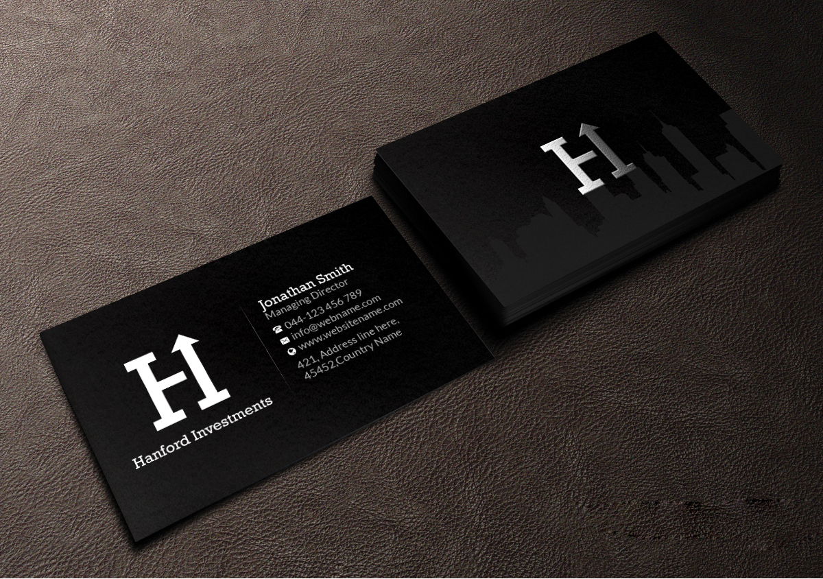 Business Card Design by Creations Box 2015 for Hanford Investments, LLC | Design #21117919