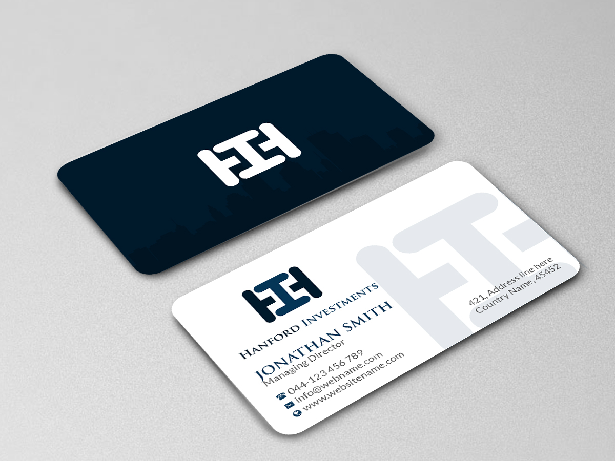 Business Card Design by Creations Box 2015 for Hanford Investments, LLC | Design #21117922