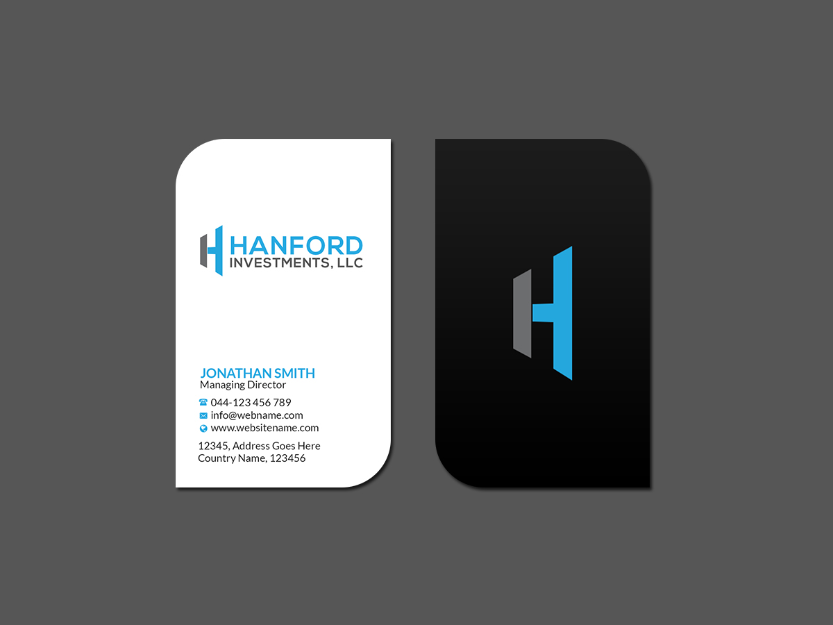 Visitenkarten-Design von Creations Box 2015 für Hanford Investments, LLC | Design #21121199