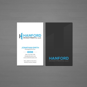 Visitenkarten-Design von Creations Box 2015 für Hanford Investments, LLC | Design: #21123986