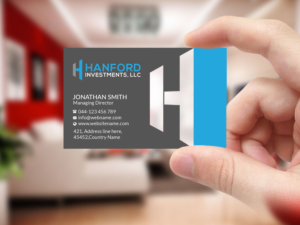 Business Card Design by Creations Box 2015 for Hanford Investments, LLC | Design: #21123996