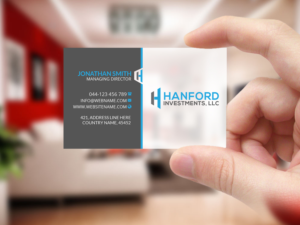 Business Card Design by Creations Box 2015 for Hanford Investments, LLC | Design: #21123999