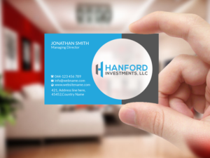 Business Card Design by Creations Box 2015 for Hanford Investments, LLC | Design: #21124001