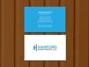 Business Card Design by Creations Box 2015 for Hanford Investments, LLC | Design: #21124008