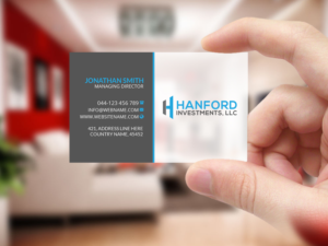 Business Card Design by Creations Box 2015 for Hanford Investments, LLC | Design: #21124686