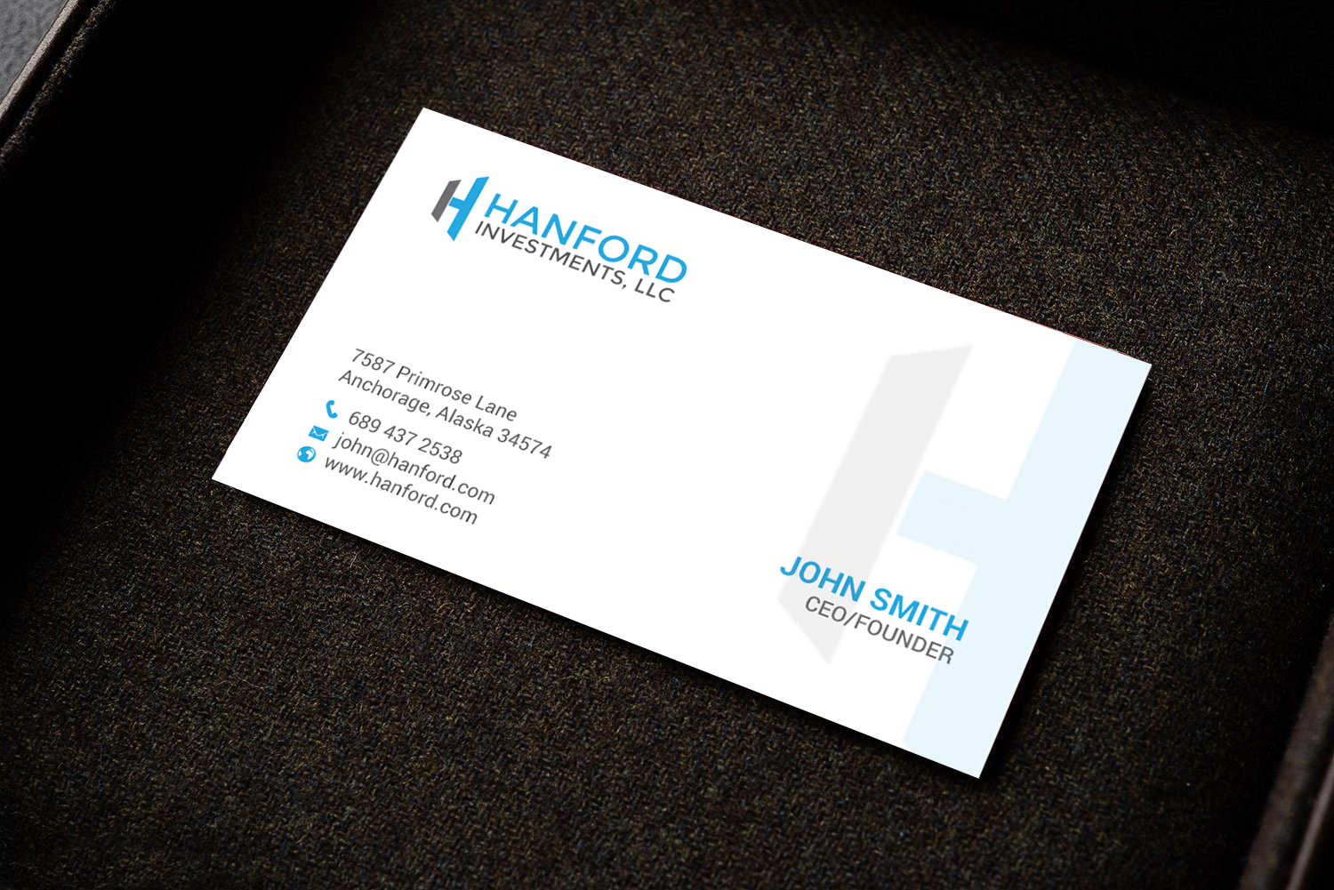 Business Card Design by chandrayaan.creative for Hanford Investments, LLC | Design #21123421