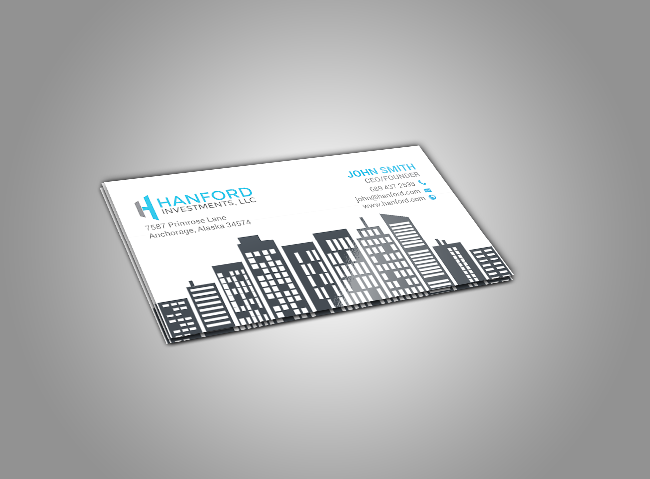 Visitenkarten-Design von chandrayaan.creative für Hanford Investments, LLC | Design #21123422