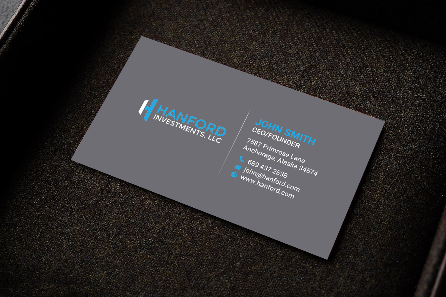 Business Card Design by chandrayaan.creative for Hanford Investments, LLC | Design #21123423